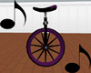 Purple Animated Unicycle with Music